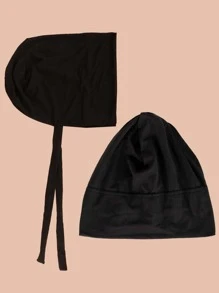 素色頭巾帽 - 彩色 - 查看 4