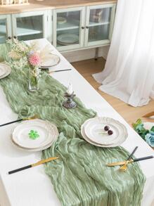 1 Đồng Màu Bàn Á Hậu, Hiện Đại Polyester Hình Chữ Nhật Bàn Á Hậu Cho Bàn Ăn - màu xanh lá - Xem 9