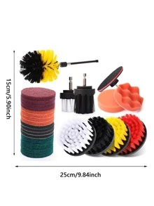 27pcs Cleaning Brush Head - Multicolor - View 6