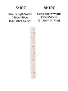 1 件装 PEVA 抽屉垫，现代花卉图案防滑垫，适用于家居、春夏精选、伴娘礼物、房间、卧室装饰、海滩、旅行、男士、女士、度假、可爱小物 - 橘色 - 查看 2