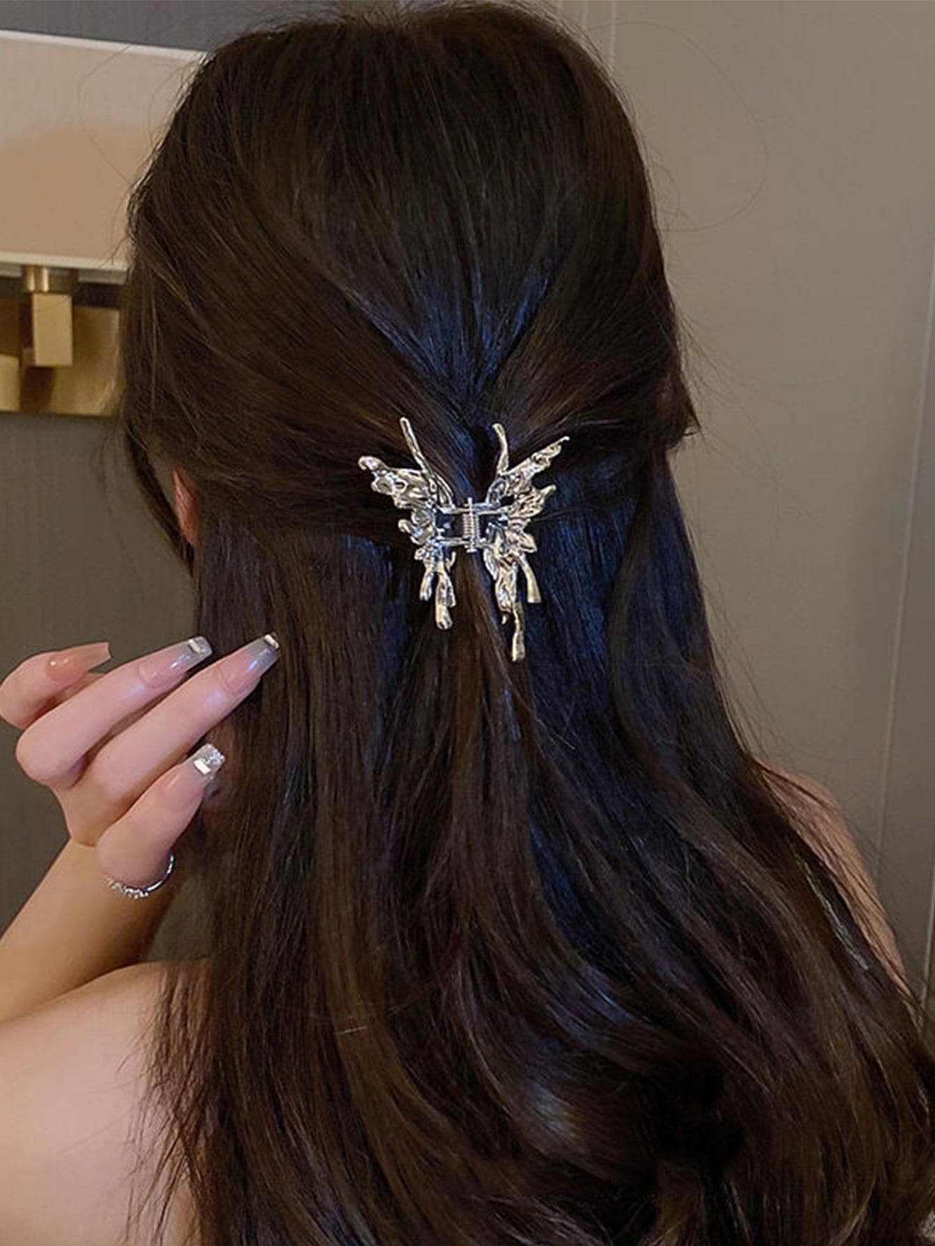 蝴蝶設計髮卡街頭潮品