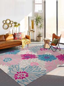 1 Họa Tiết Hoa Thảm Chống Trơn Trượt, Hiện Đại Polyester Sàn, Cho Phòng Khách, Phòng Ngủ - Nhiều màu - Xem 2