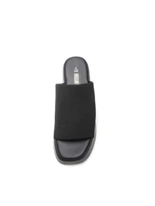 Women's Comfort Summer Platform Heels, Cute Slip-On Flatform Chunky Sandals Casual Wear Walking Wedges - màu đen - Xem 5