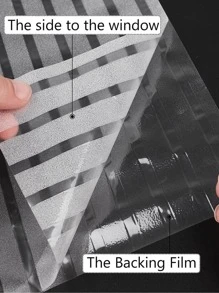 1 Miếng Dán Cửa Sổ PVC, Bộ Phim Trang Trí Hoa Văn Sọc Hiện Đại Cho Gia Đình - trắng - Xem 5