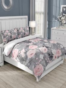 3قطعات/طقم نمط زهر طقم غطاء لحاف بدون حديث قماش أطقم مفروشات الى منزل