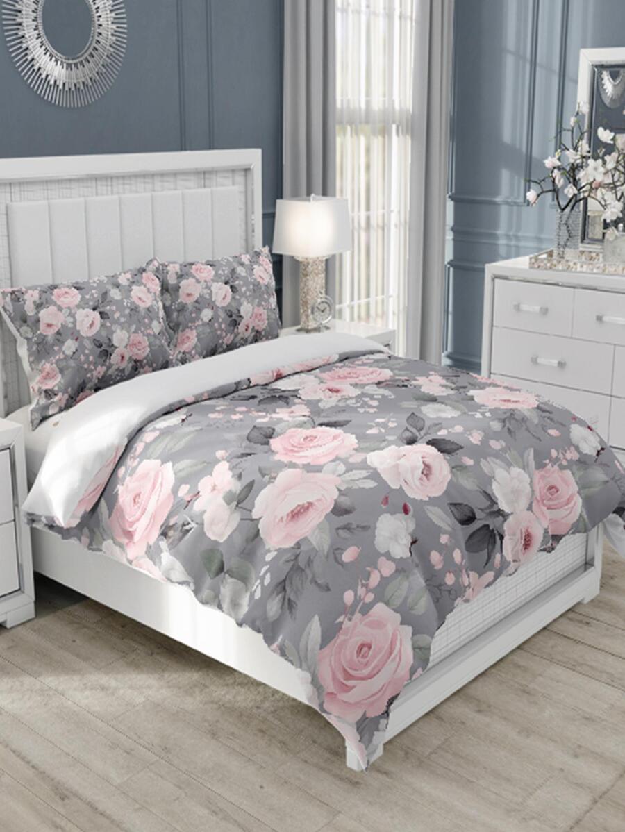 3قطعات/طقم نمط زهر طقم غطاء لحاف بدون حديث قماش أطقم مفروشات الى منزل