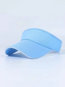 1入組中性透氣可調式高爾夫帽，搭配尼龍掛鉤適用於高爾夫球、旅遊和日常穿著 - 淺藍色 - 查看 2