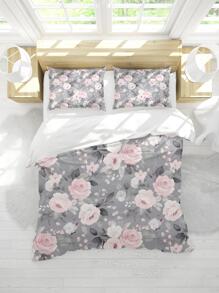 3قطعات/طقم نمط زهر طقم غطاء لحاف بدون حديث قماش أطقم مفروشات الى منزل