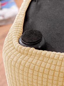 1入組素色彈性凳子極簡滌綸椅凳套 - 薑色 - 查看 4