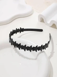 1 băng đô nữ trang trí ngôi sao thời trang để trang trí tóc - màu đen - Xem 1