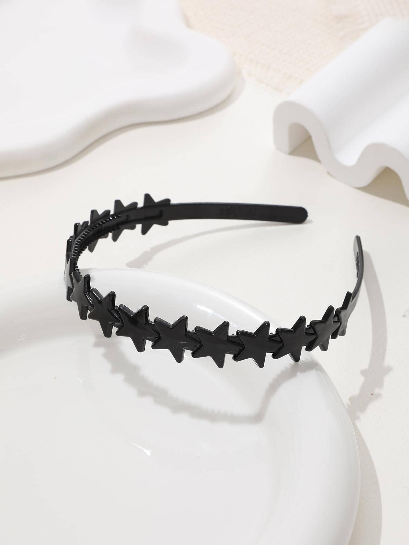 1 băng đô nữ trang trí ngôi sao thời trang để trang trí tóc - màu đen - Xem 1