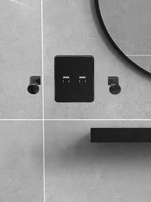 3入組塑膠剃鬚刀極簡風格素色壁掛式剃須刀架適用於家庭