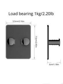 3入組塑膠剃鬚刀極簡風格素色壁掛式剃須刀架適用於家庭