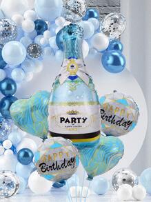 5 cái bóng PET, bóng trang trí tiệc sinh nhật hiện đại cho bữa tiệc - Màu xanh lam - Xem 1