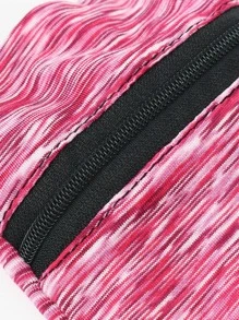 1pc Elastic Pink Polyester Outdoor Sports Wrist Bag - Pink - View 4