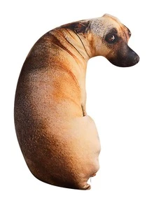 1 pieza Cojín decorativo perro en forma de - Amarillo - Ver 5