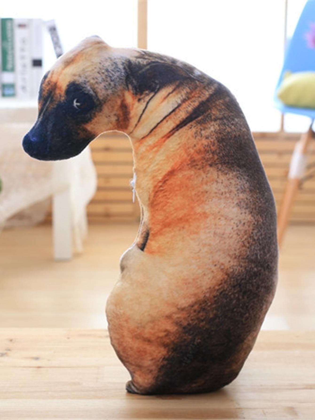 1 pieza Cojín decorativo perro en forma de - Amarillo - Ver 1