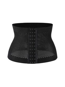 Sports Outdoor 1pc Breathable Sports Waist Belt Shapewear Waist Trainer Corset - Black - View 4