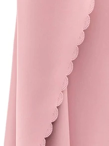 素色單面板遮光窗簾粉色簡約魔術貼窗簾用於家居裝飾 - 粉色 - 查看 3