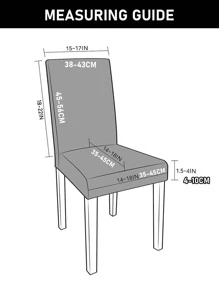 1pc Geometric Pattern Stretchy Chair Slipcover, Modern Geometric Quilted Waterproof Dining Room Chair Slipcover For Home