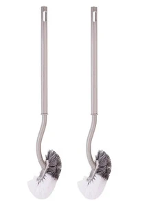 2pcs Long Handle Toilet Cleaning Brush - Grey - View 6