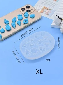 1入組卡通圖案DIY矽膠模具 - 白色 - 查看 6