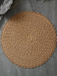1 pieza de individuales tejidos naturales Boho para mesa de cocina interior / exterior, mantel individual duradero, resistente al calor, lavable, para mesa de comedor, ideal para picnic, festival, boda y fiestas