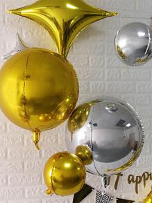 1入組金屬金色裝飾氣球簡單素色PE22英寸氣球適合婚禮、派對、假日 - 金色 - 查看 7