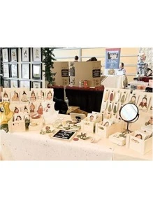 10pcs/set Earring & Necklace Display Card Stand Jewelry Store Prop Storage Showcase For Photography - Multicolor - View 7