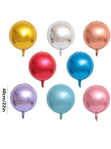 1入組金屬金色裝飾氣球簡單素色PE22英寸氣球適合婚禮、派對、假日 - 金色 - 查看 2