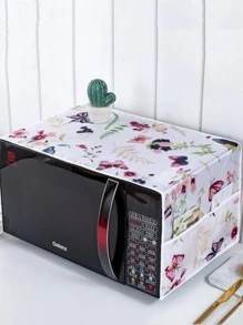 1/5pcs Microwave/Oven Dust Cover With Double Pockets