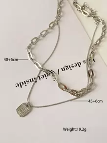 2入組鎖墜飾項鍊