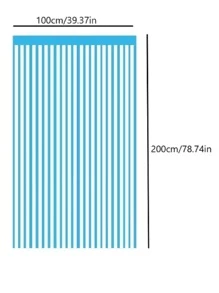 1 tấm rèm tua rua bằng nhựa, rèm che mưa tua rua hiện đại cho bữa tiệc - trắng - Xem 6