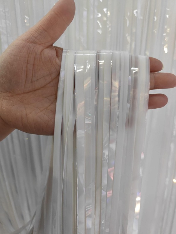 1pc Plastic Tassel Curtain, Modern Fringe Rain Curtain For Party