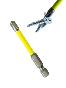 1pc Stainless Steel Screwdriver, Simple Anti-slip Maintenance Tool For Home - Yellow - View 6