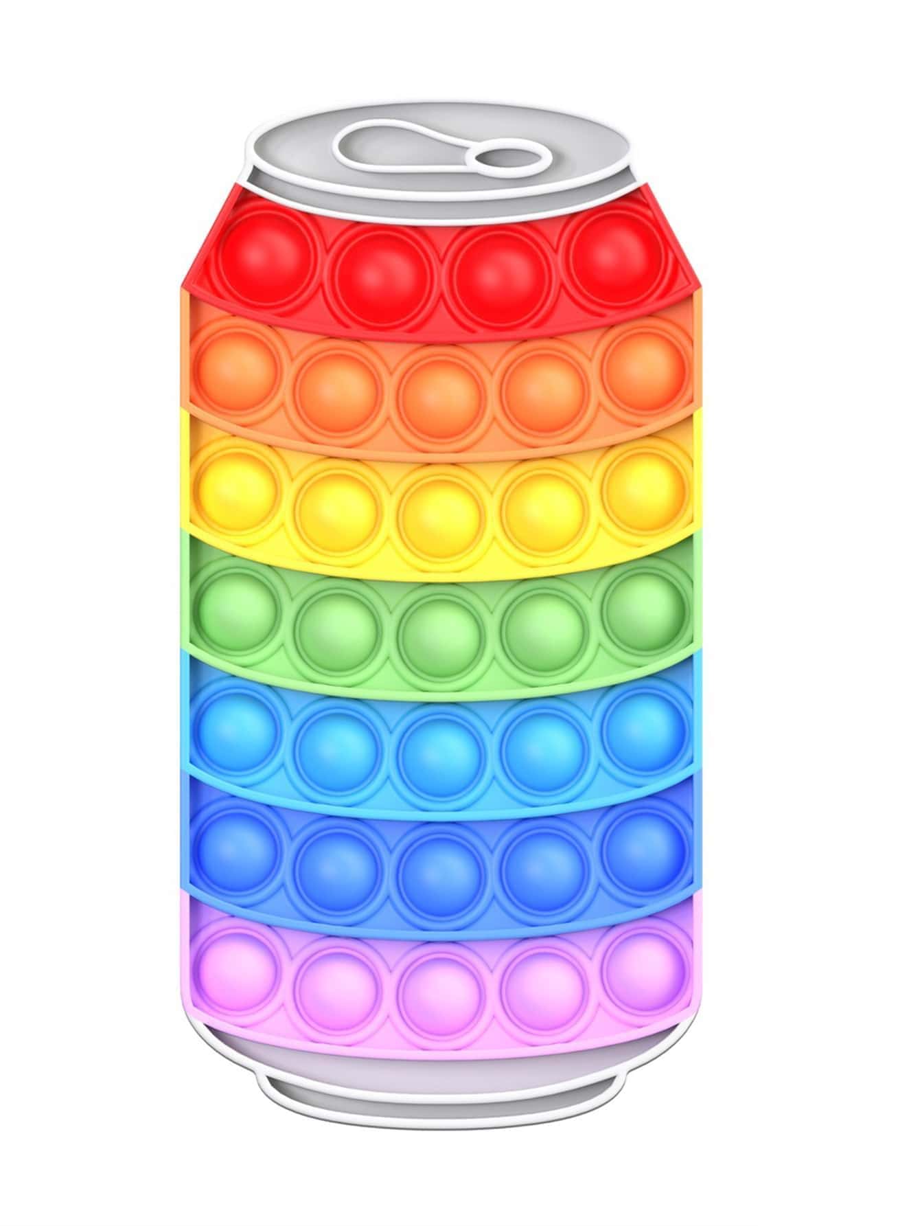1 pieza Juguete de descompresión de arcoíris color filletois gracioso tire diseño para fiesta - Multicolor - Ver 1
