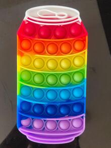 1 pieza Juguete de descompresión de arcoíris color filletois gracioso tire diseño para fiesta - Multicolor - Ver 4