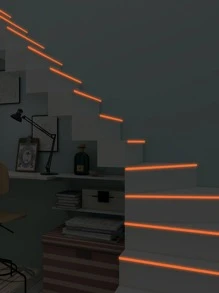 1卷寵物地面密封極簡夜光瓷磚裝飾美縫膠帶 - 紅色 - 查看 6