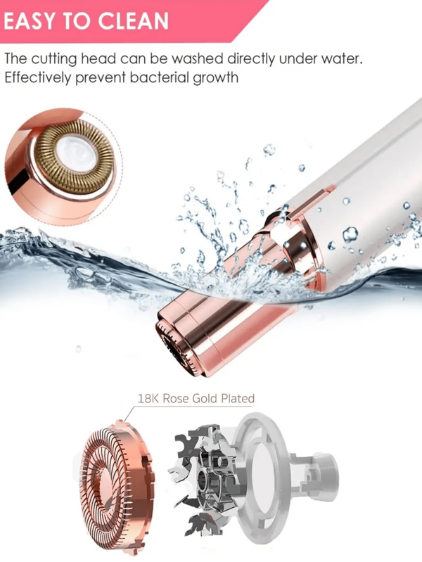 1pc ABS Epilator, Simple Pink Electric Epilator For Personal Care