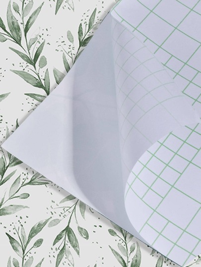 Roll 45cm Groen Leaf Peel Stick Wallpaper, Bohemian Removable Vinyl Contact Paper, Moderne Neutral Self Adhesive Wand Cabinets, Bedrooms view 10