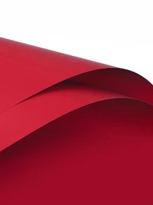20pcs Solid Color Gift Wrapping Paper, Modern Waterproof Gift Packaging Paper For Party - Rose Red - View 2