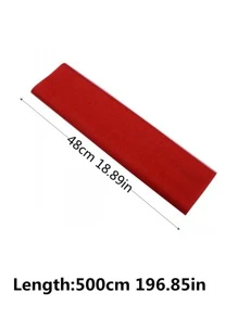 1pc Polyester Mesh Chair Decoration, Romantic Red Chair Back Cover Decoration For Wedding Party - Red - View 2