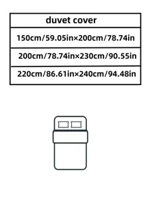 1pc Star & Letter Graphic Duvet Cover Without Filler, Modern Polyester Bedding Duvet Cover For Bedroom - Multicolor - View 5