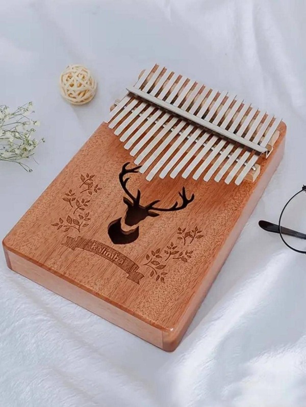17 Keys Kalimba Thumb Piano Wood Mbira Body Musical Instruments With