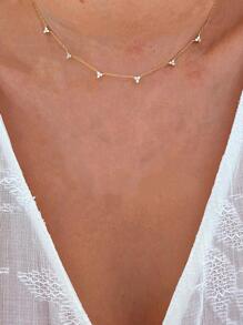 1個時尚銀色立體氧化鋯鋯飾手鍊，適用於女性日常或假日裝飾 - 金色 - 查看 2