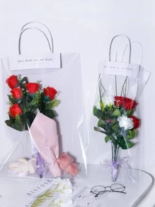 1入組花收納現代透明花收納袋和派對 - 無色 - 查看 4