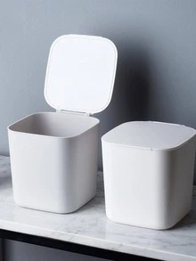 Thùng rác - trắng - Xem 1