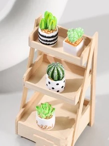 4 pezzi di decorazione artigianale con mini cactus artificiali, vasi di cactus finti carini per decorazione domestica, ottimi regali