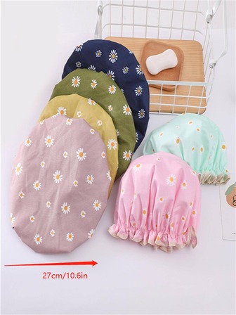 1 st vattentät duschmössa med dubbla lager och prästkragemönstrat tryck, tillbaka till skolan