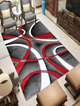 1pc Linear Pattern Carpet, Suitable For Living Room Bedroom